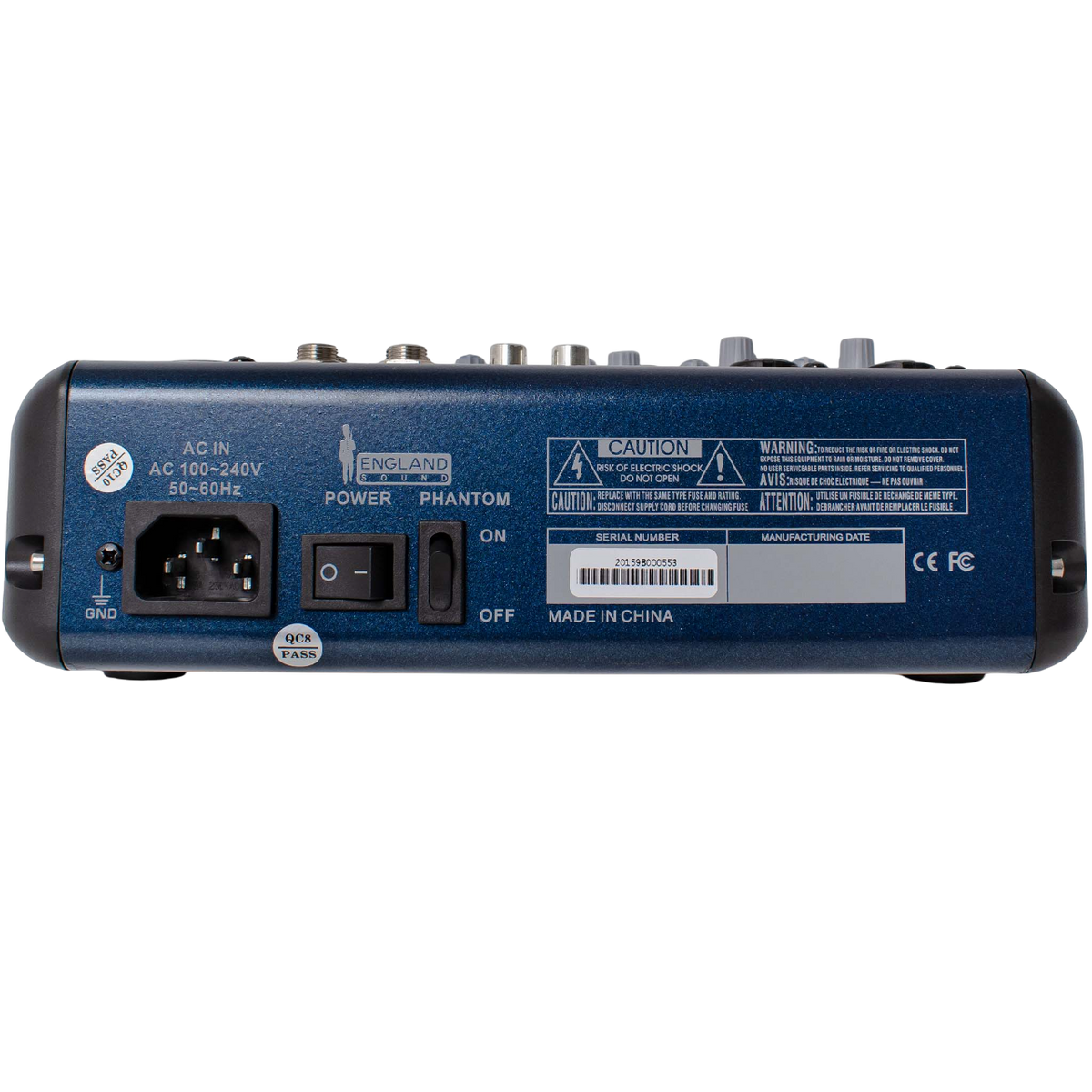 CONSOLA ANALOGA, 6 CANALES, 2 MONO/2 ESTEREO, INTERFAZ USB, BT, MP3