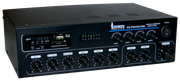 MEZCLADORA AMPLIFICADA, 3 CANALES, 4 ZONAS, 100W, USB, SD CARD, MP3, BT, RADIO FM, 70V-100V, 4-16 OHM, LCD DISPLAY