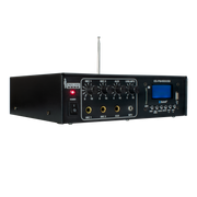 MEZCLADORA AMPLIFICADA, 2 CANALES, 45W, USB, SD CARD, MP3, FM RADIO, BT, 4-16 OHM, LCD DISPLAY