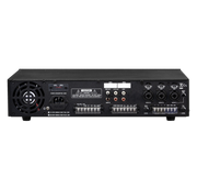 MEZCLADORA AMPLIFICADA, 3 CANALES, 240W, FUNCION ECHO, USB, SD CARD, MP3, 25V-70V-100V, 4 OHM, LCD DISPLAY