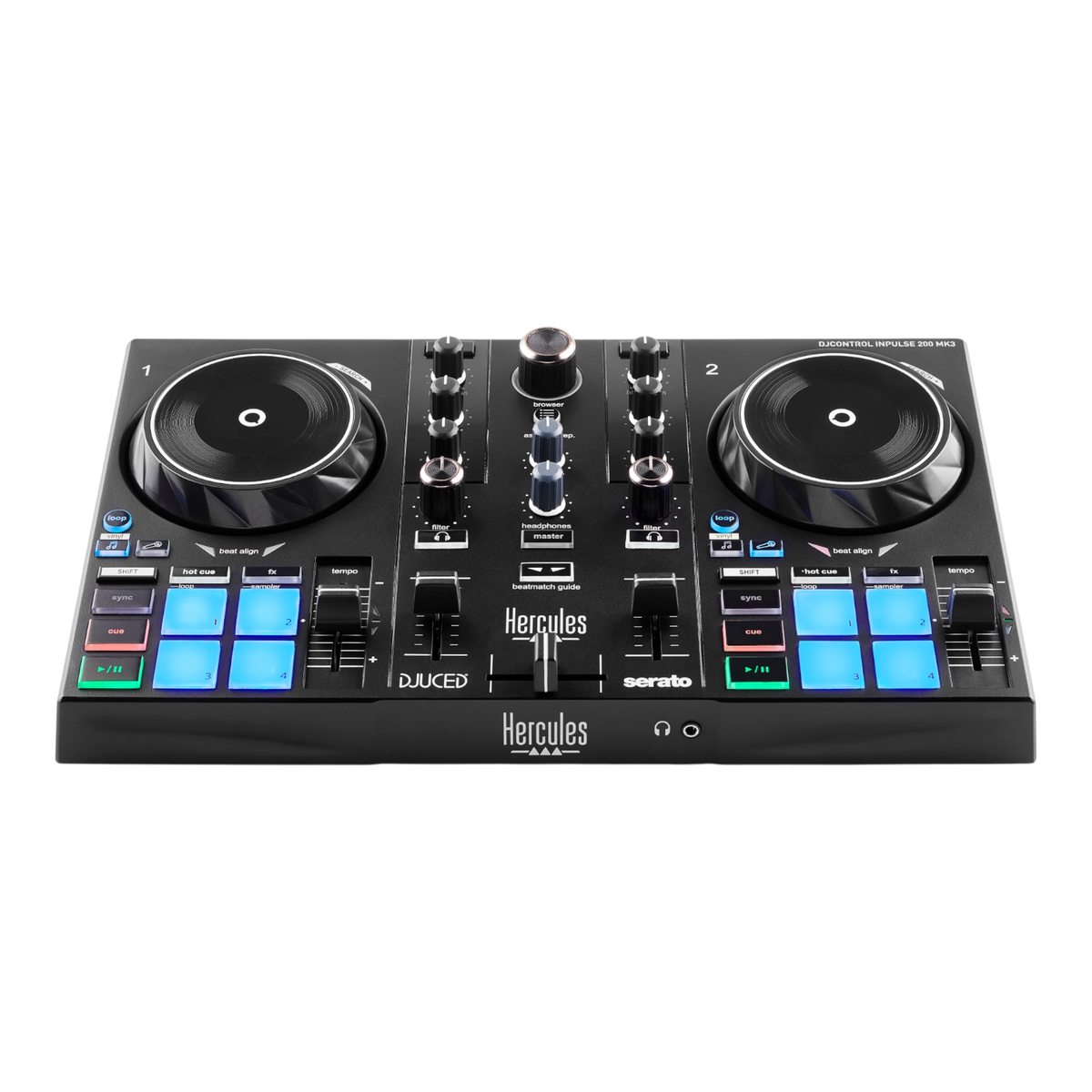 CONTROLADOR DJ, 2 CANALES, SERATO, DJUCED