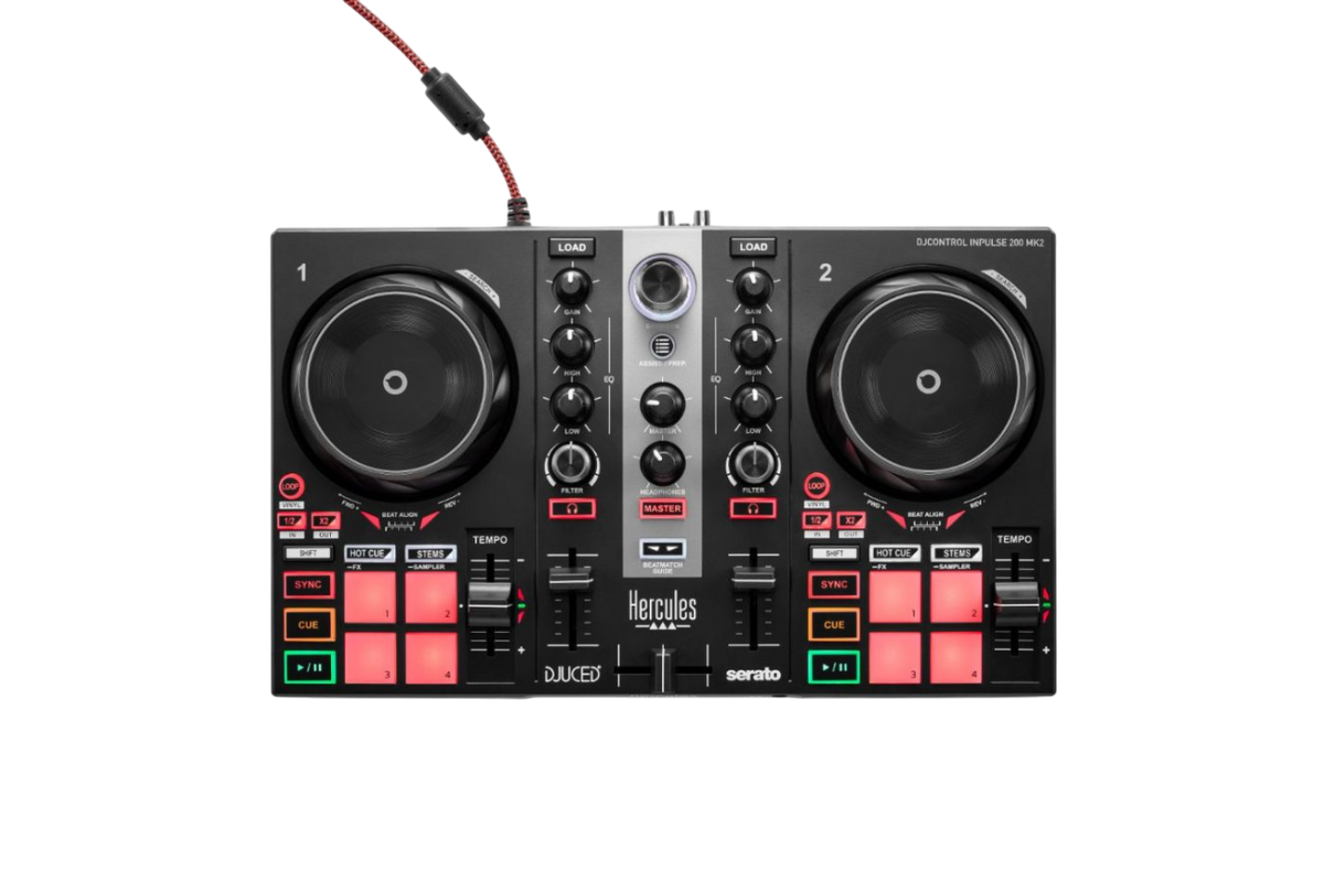 CONTROLADOR DJ, 2 CANALES, SERATO, DJUCED