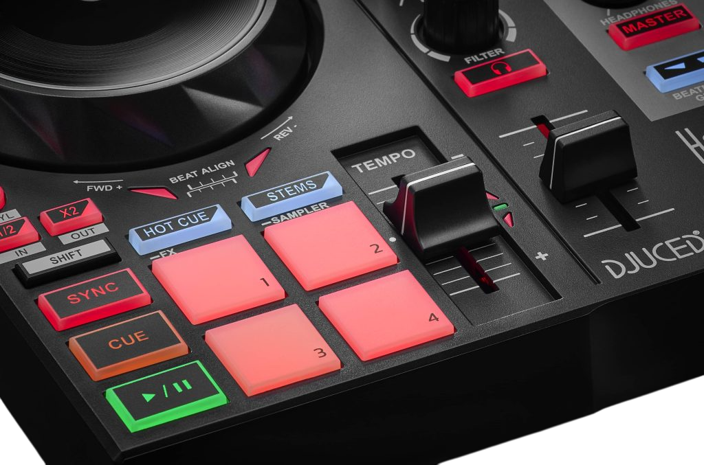 CONTROLADOR DJ, 2 CANALES, SERATO, DJUCED