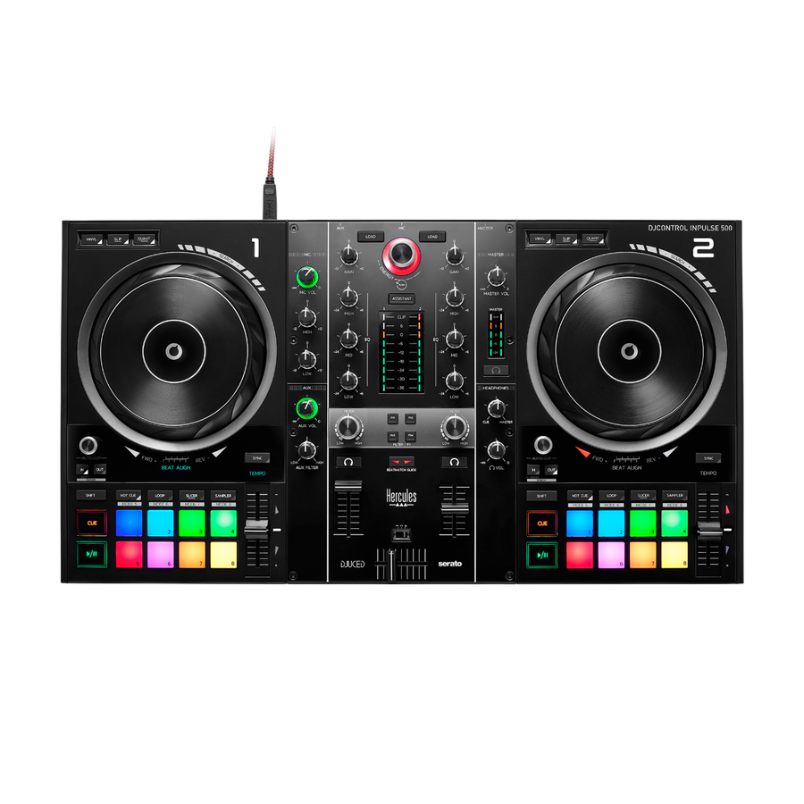 Hercules Dj Djuced , 2 Canales, Serato Dj, Inpulse 500