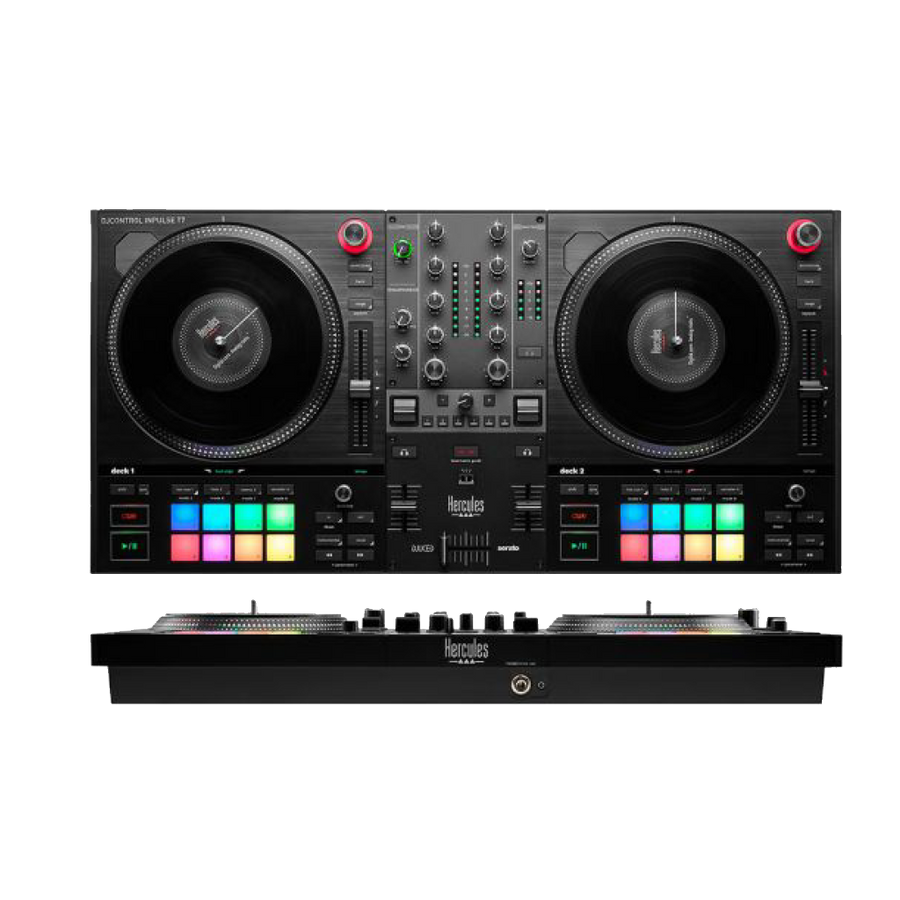 Hercules Controlador DJ, 2 Canales, Platos Motorizados,