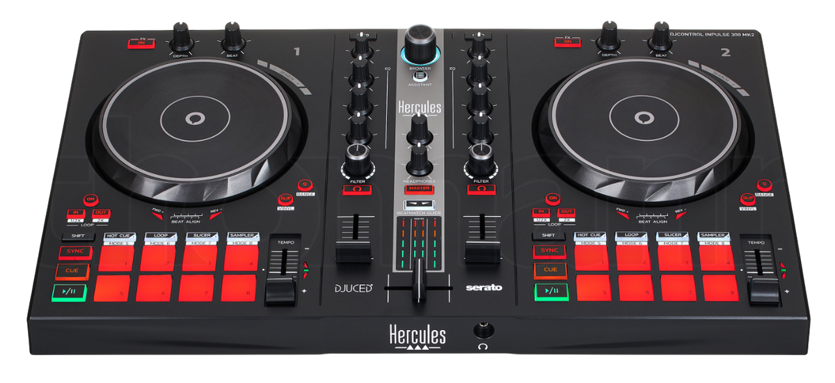 CONTROLADOR DJ, 2 CANALES, SERATO, DJUCED