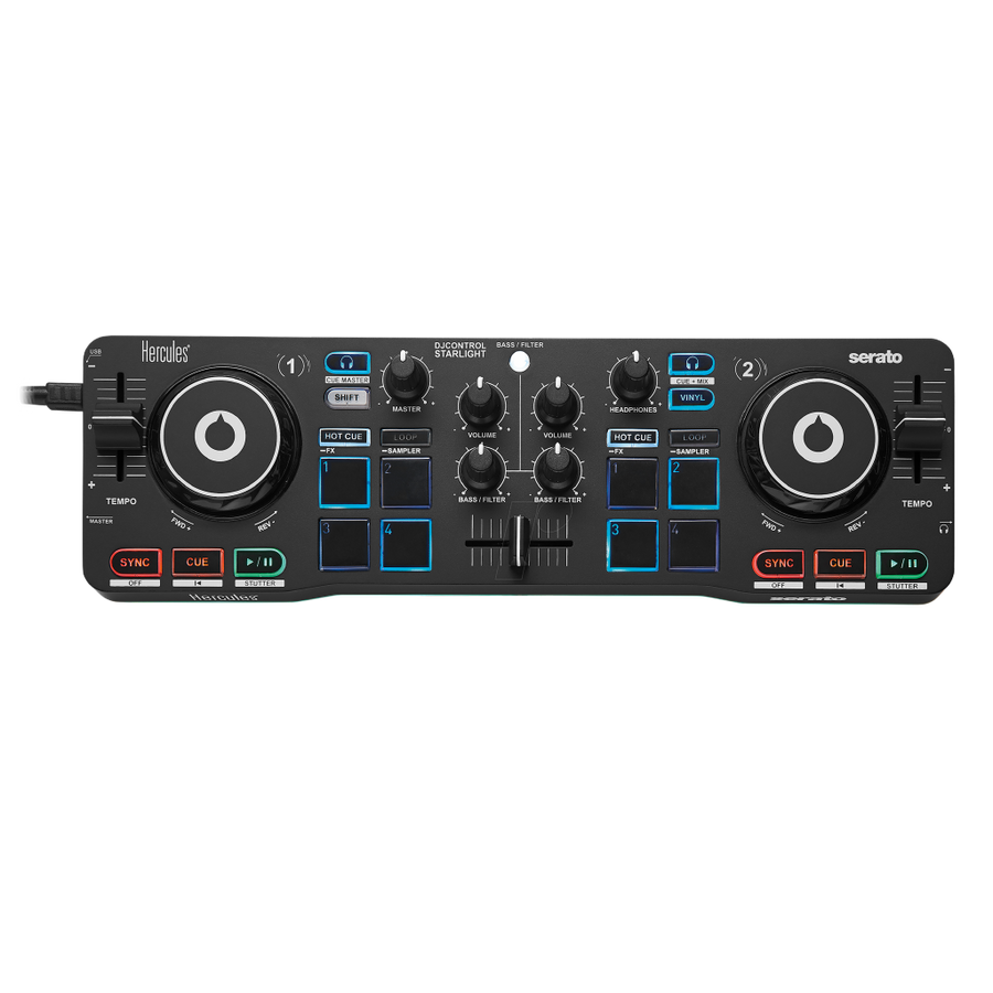 CONTROLADOR DJ, 2 CANALES, SERATO
