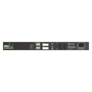 POTENCIA AMPLIFICADA PA, CLASE D,  2 CANALES, 1 CANAL-480W X 2, TODOS LOS CANALES-400W X 2, 70V-100V