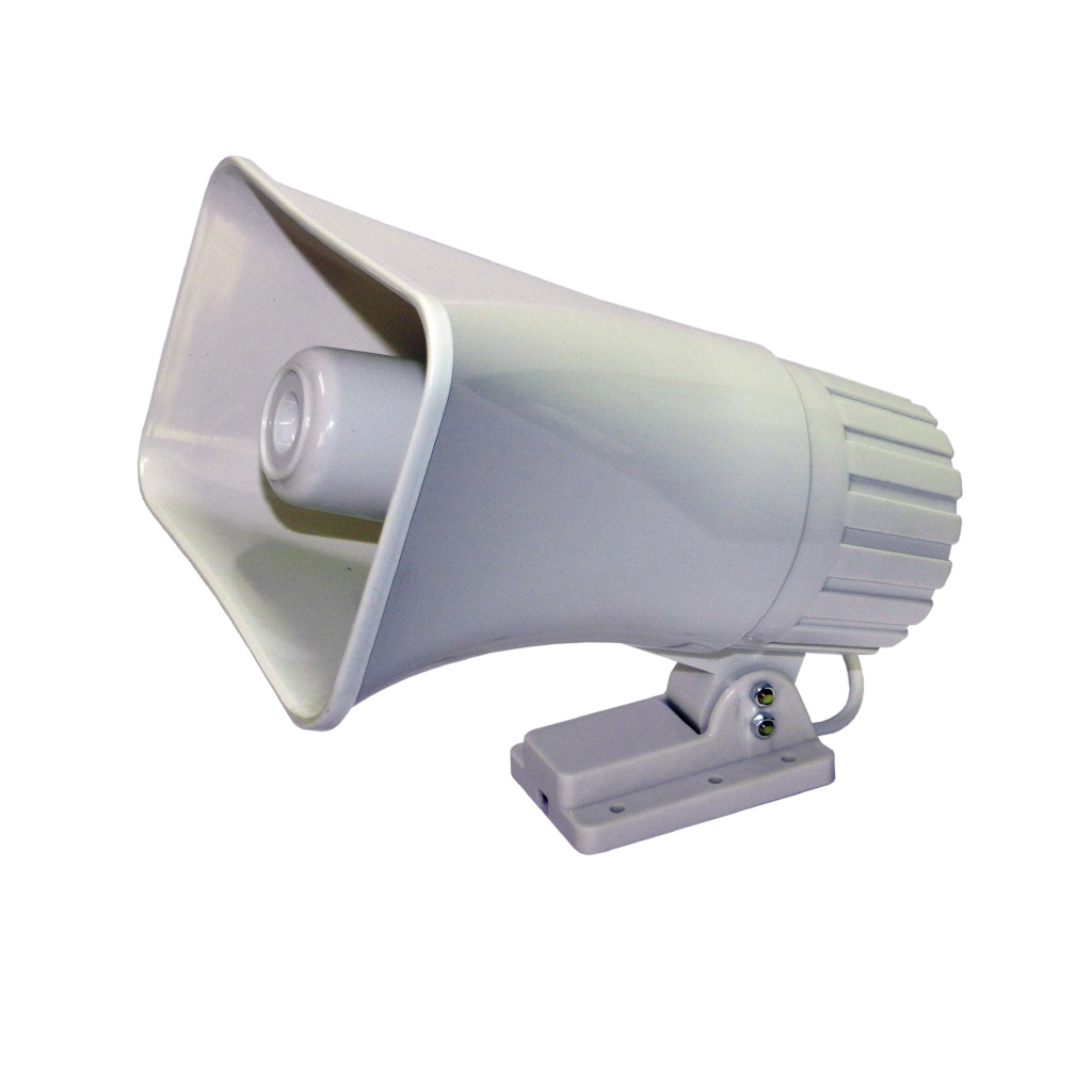 SIRENA RECTANGULAR, 30 WATTS, 2 TONOS, 12V DC