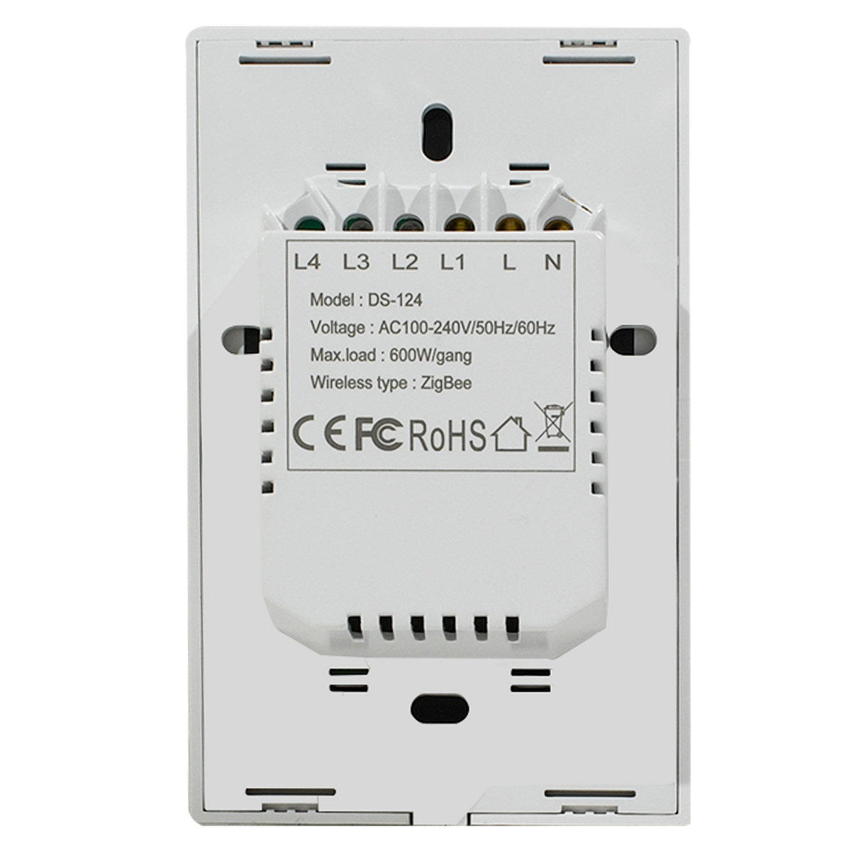 Interruptor inteligente Zigbee Simple Blanco