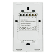 Interruptor inteligente Doble, Zigbee, Blanco
