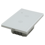 Interruptor inteligente Doble, Zigbee, Blanco
