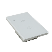 Interruptor inteligente Doble, Zigbee, Blanco
