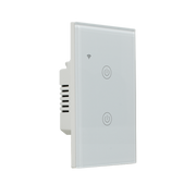 Interruptor inteligente Doble, Zigbee, Blanco