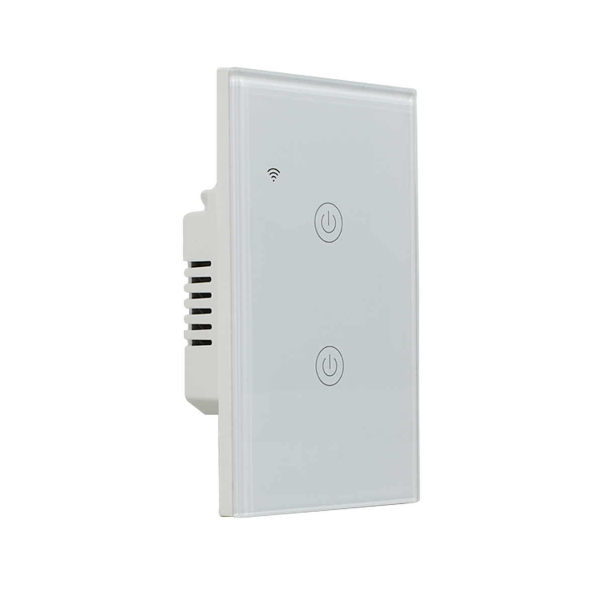 Interruptor inteligente Doble, Zigbee, Blanco