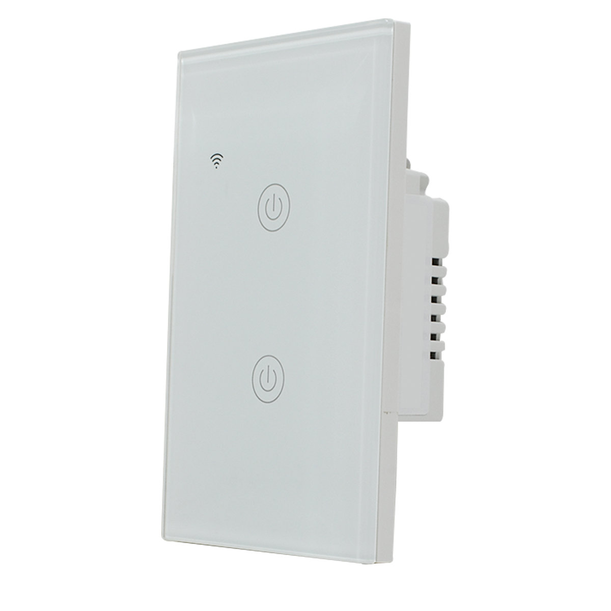 Interruptor inteligente Doble, Zigbee, Blanco
