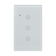 Interruptor inteligente Triple, Zigbee, Blanco