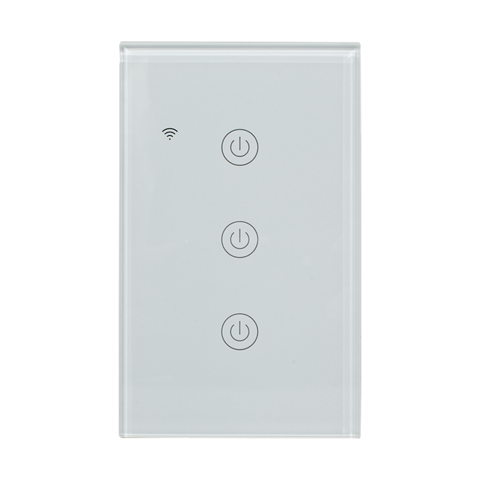 Interruptor inteligente Triple, Zigbee, Blanco