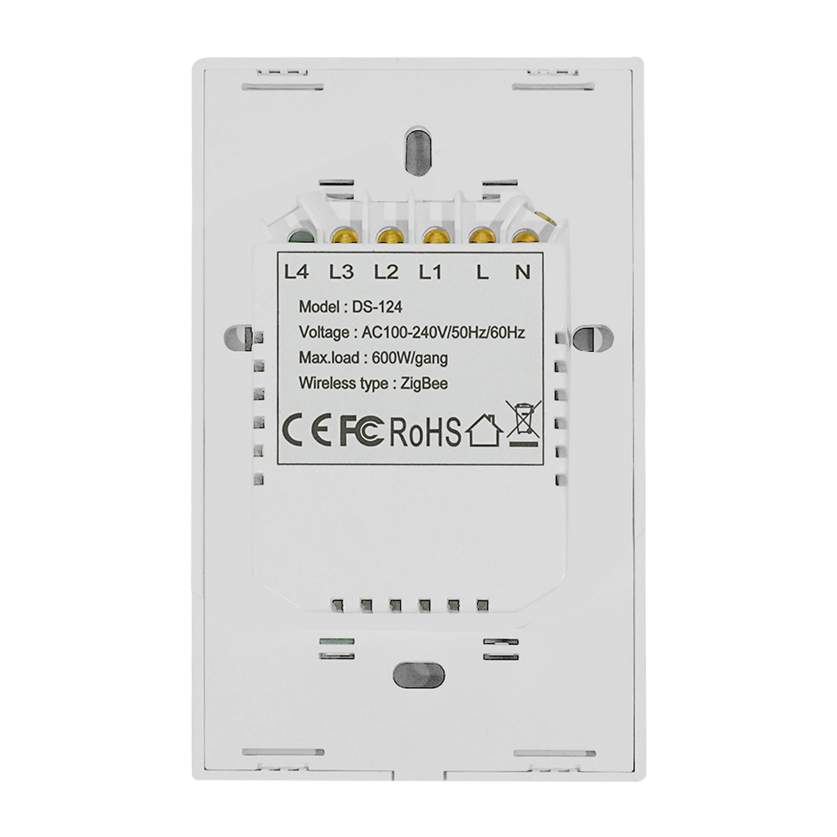 Interruptor inteligente Triple, Zigbee, Blanco