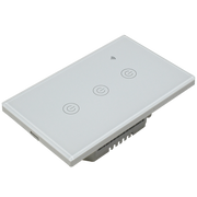 Interruptor inteligente Triple, Zigbee, Blanco