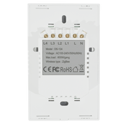 Interruptor inteligente 4 vías, Zigbee, Blanco