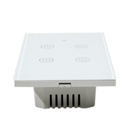 Interruptor inteligente 4 vías, Zigbee, Blanco