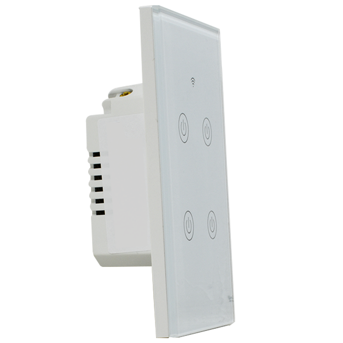 Interruptor inteligente 4 vías, Zigbee, Blanco
