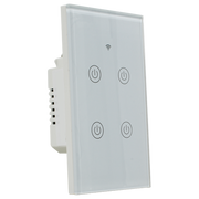 Interruptor inteligente 4 vías, Zigbee, Blanco