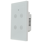 Interruptor inteligente 4 vías, Zigbee, Blanco