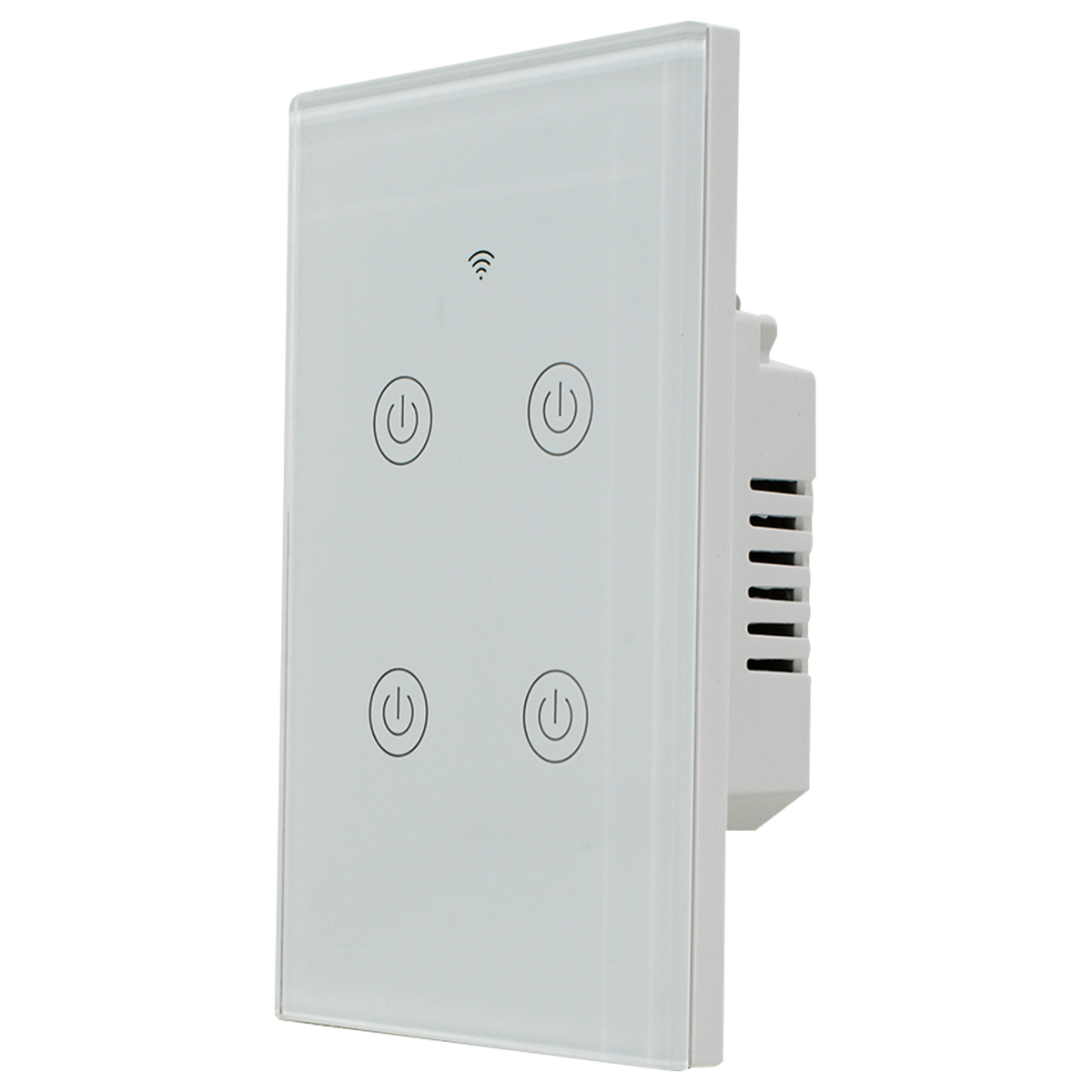 Interruptor inteligente 4 vías, Zigbee, Blanco
