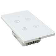 Interruptor inteligente 4 vías, Zigbee, Blanco