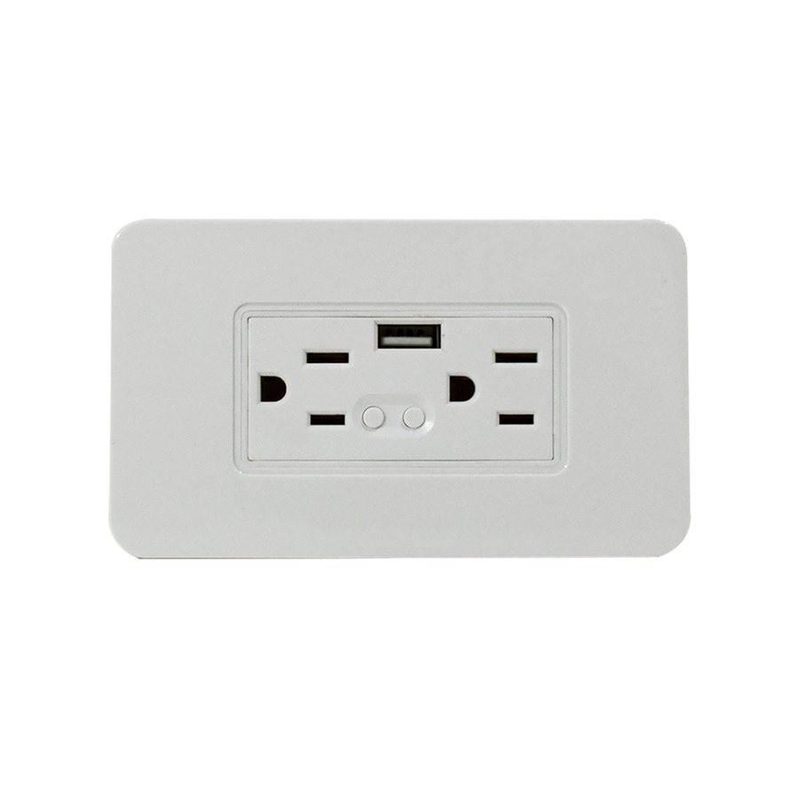 Enchufe Inteligente 2 tomas, 110v, Puerto USB, PP2Z10A-USB