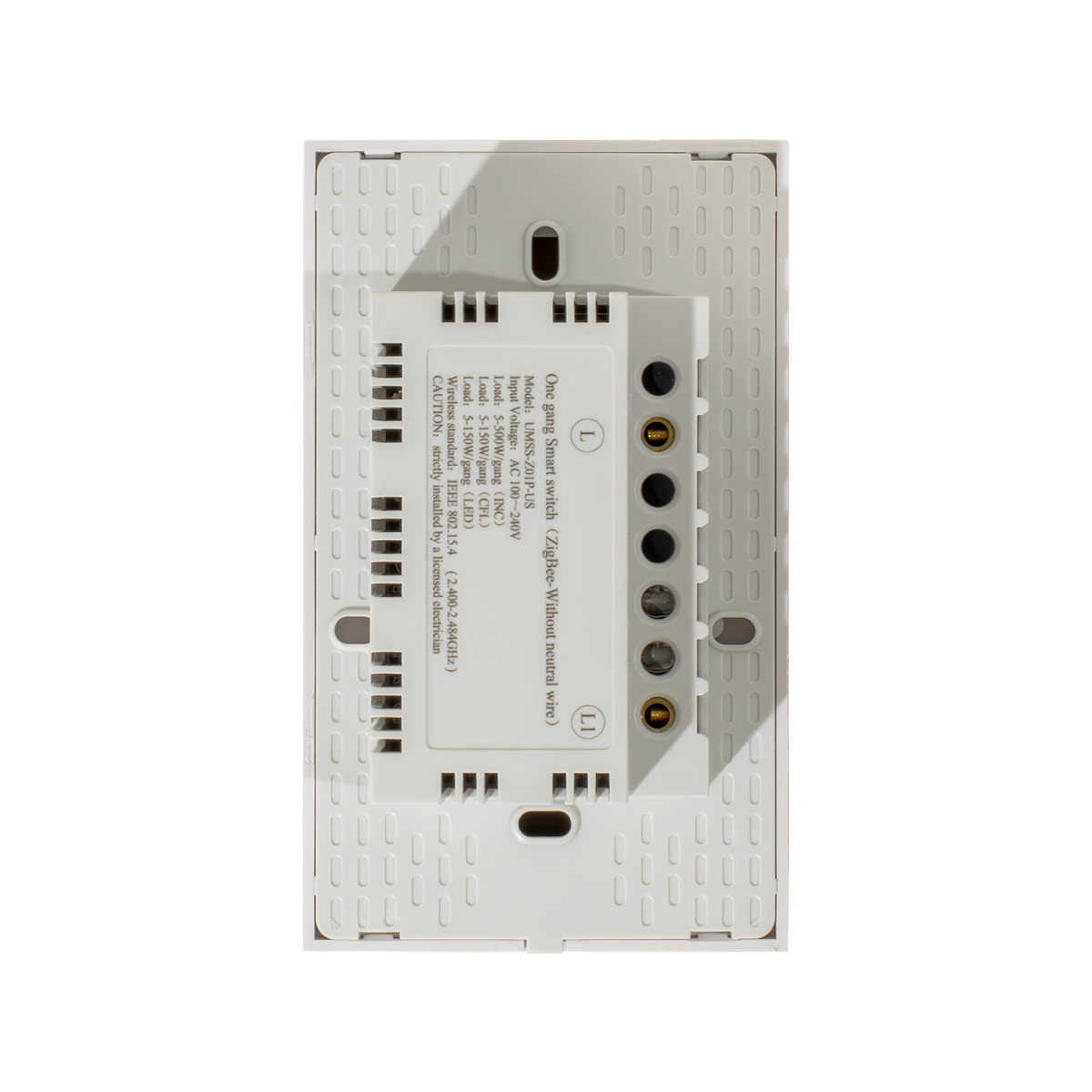 Interruptor Inteligente Negro, 1 Vía, Zigbee