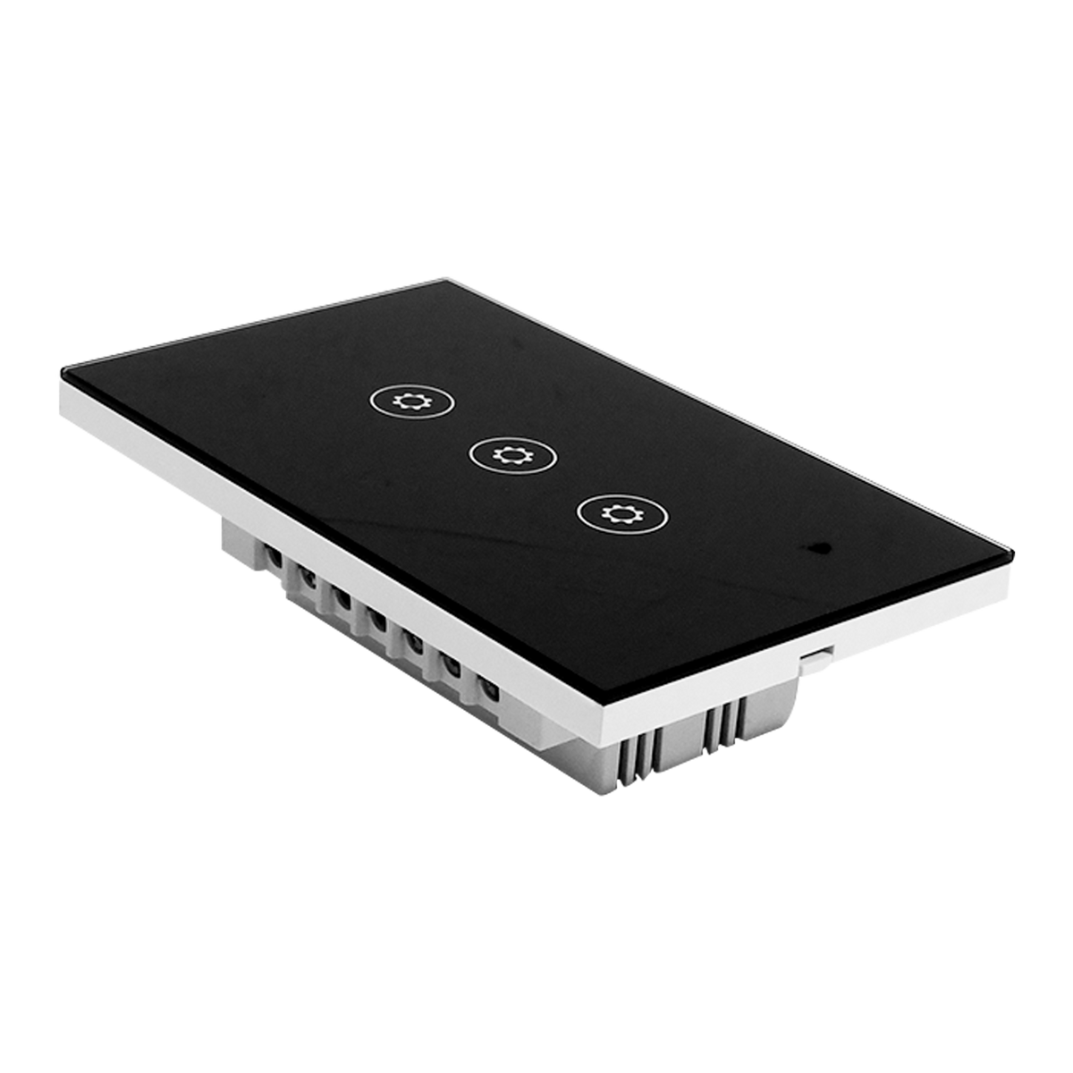 Interruptor Inteligente Triple Negro, SWZNN3-BL