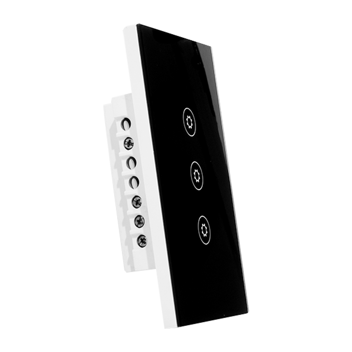 Interruptor Inteligente Triple Negro, SWZNN3-BL