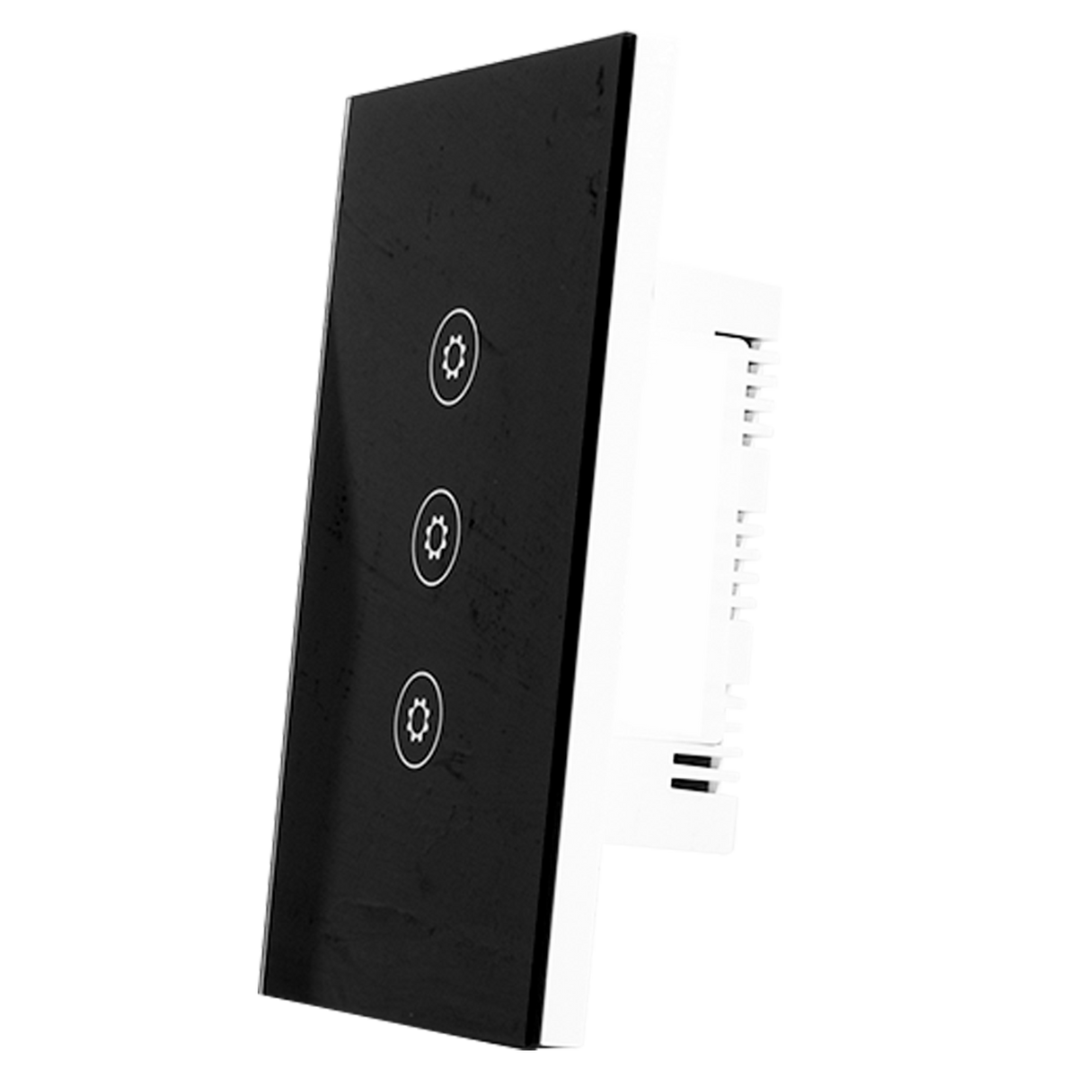 Interruptor Inteligente Triple Negro, SWZNN3-BL