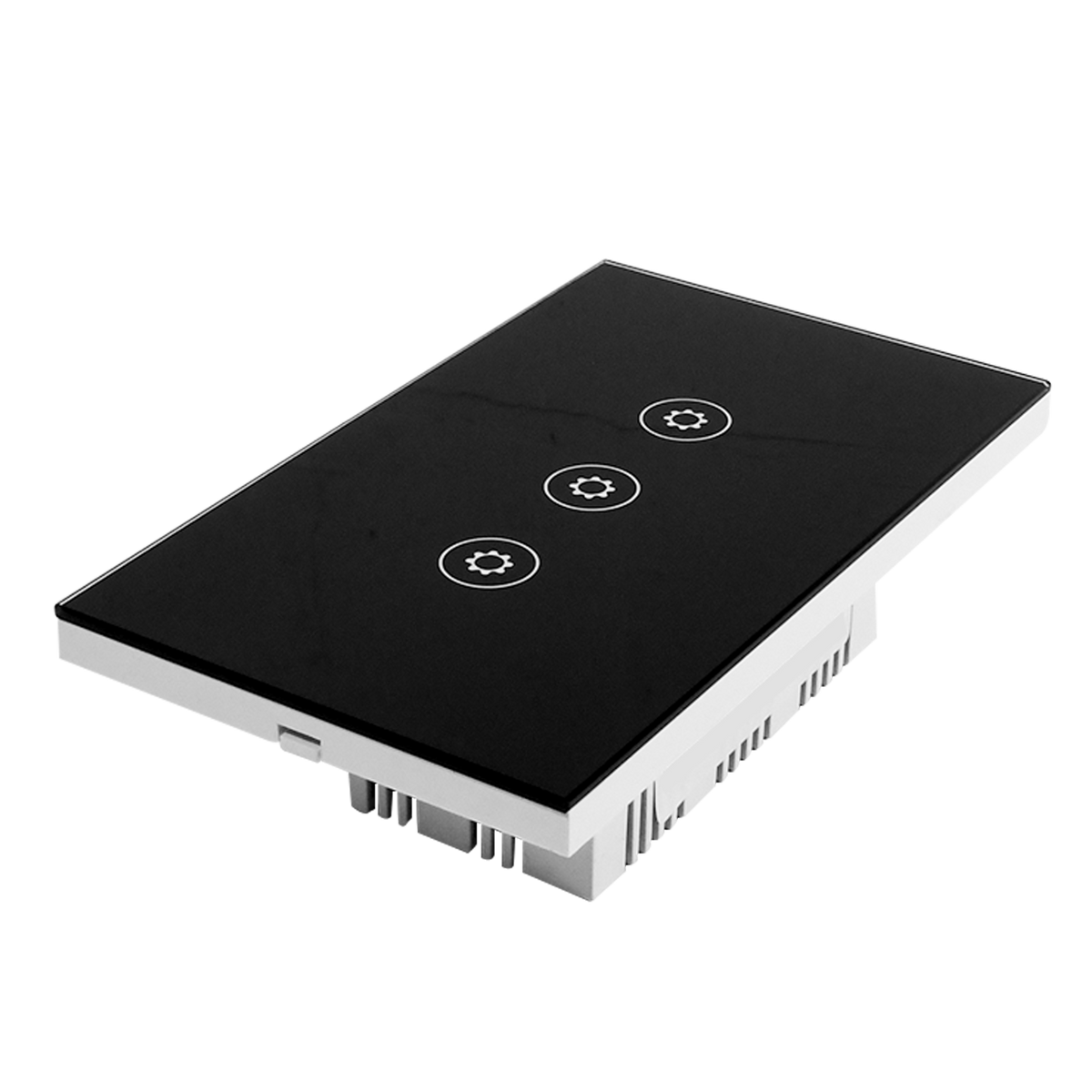 Interruptor Inteligente Triple Negro, SWZNN3-BL