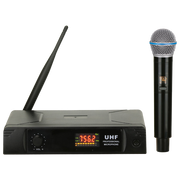 MICROFONO INALAMBRICO UHF MULTIFRECUENCIA, 1 CANAL, DE MANO, FRECUENCIA FIJA