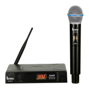 MICROFONO INALAMBRICO UHF MULTIFRECUENCIA, 1 CANAL, DE MANO, FRECUENCIA FIJA