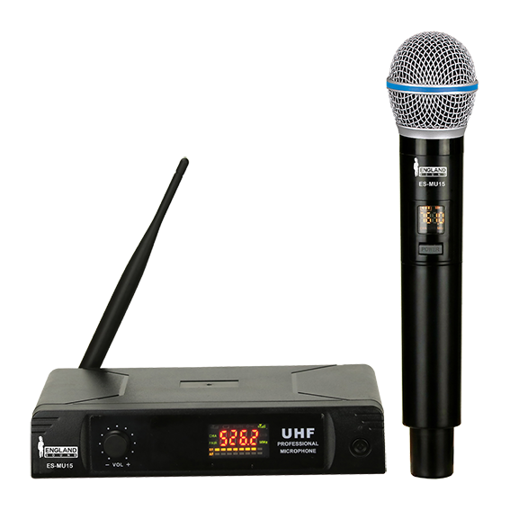 MICROFONO INALAMBRICO UHF MULTIFRECUENCIA, 1 CANAL, DE MANO, FRECUENCIA FIJA