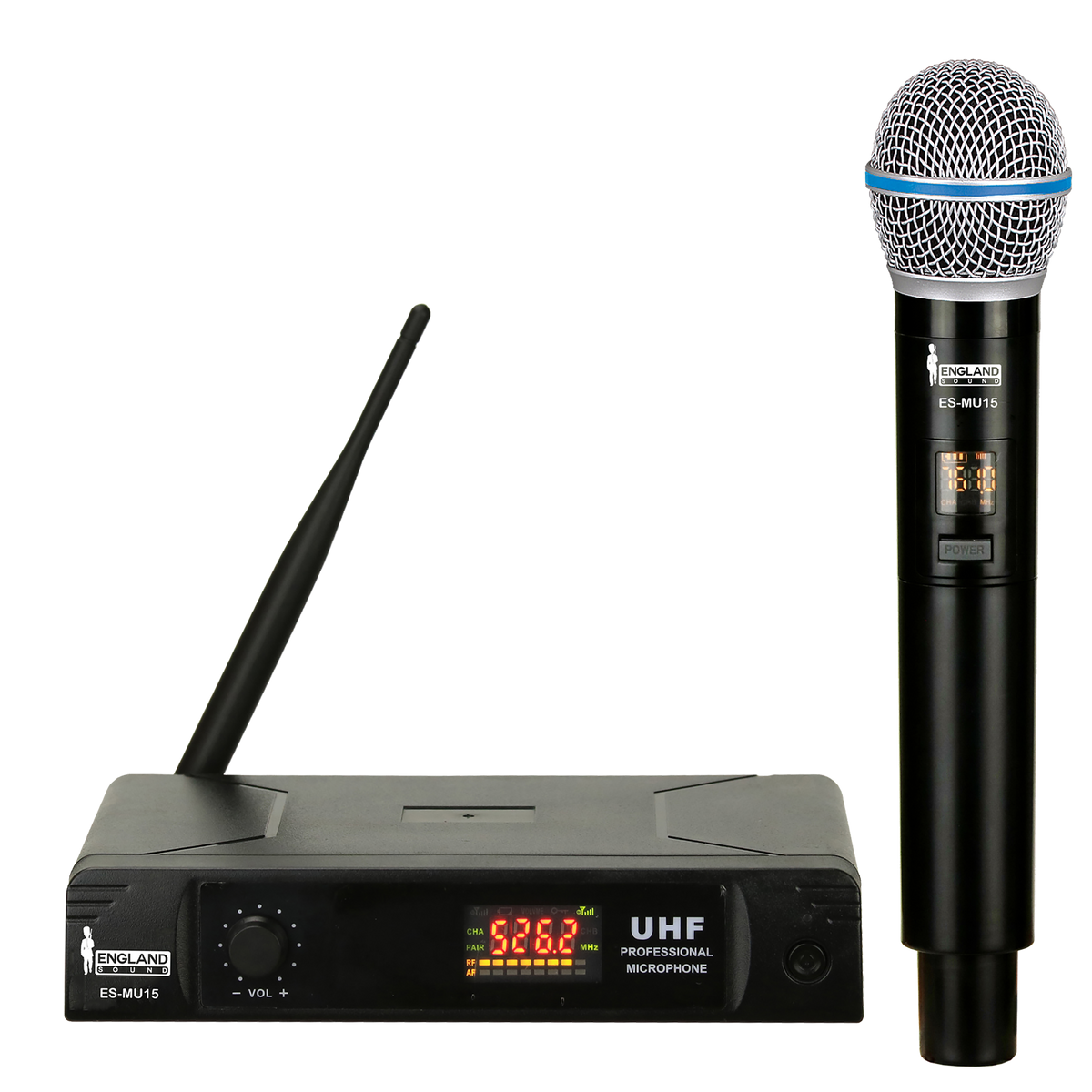 MICROFONO INALAMBRICO UHF MULTIFRECUENCIA, 1 CANAL, DE MANO, FRECUENCIA FIJA
