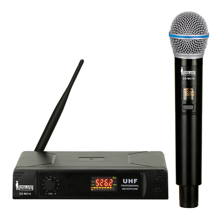 MICROFONO INALAMBRICO UHF MULTIFRECUENCIA, 1 CANAL, DE MANO, FRECUENCIA FIJA