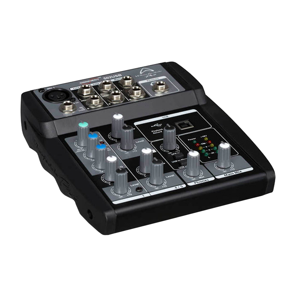 CONSOLA ANALOGA, 5 CANALES, 1 MONO/2 ESTEREO, INTERFAZ USB