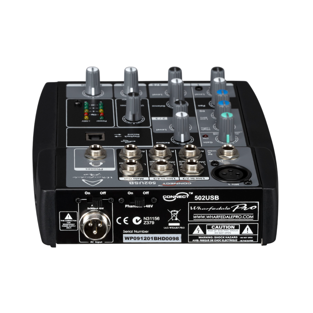 CONSOLA ANALOGA, 5 CANALES, 1 MONO/2 ESTEREO, INTERFAZ USB