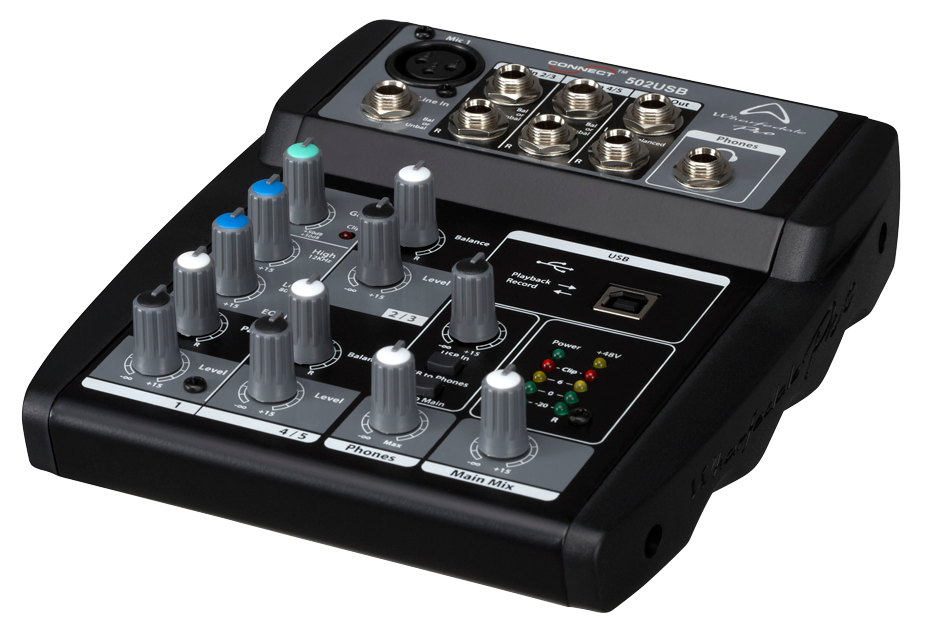 CONSOLA ANALOGA, 5 CANALES, 1 MONO/2 ESTEREO, INTERFAZ USB
