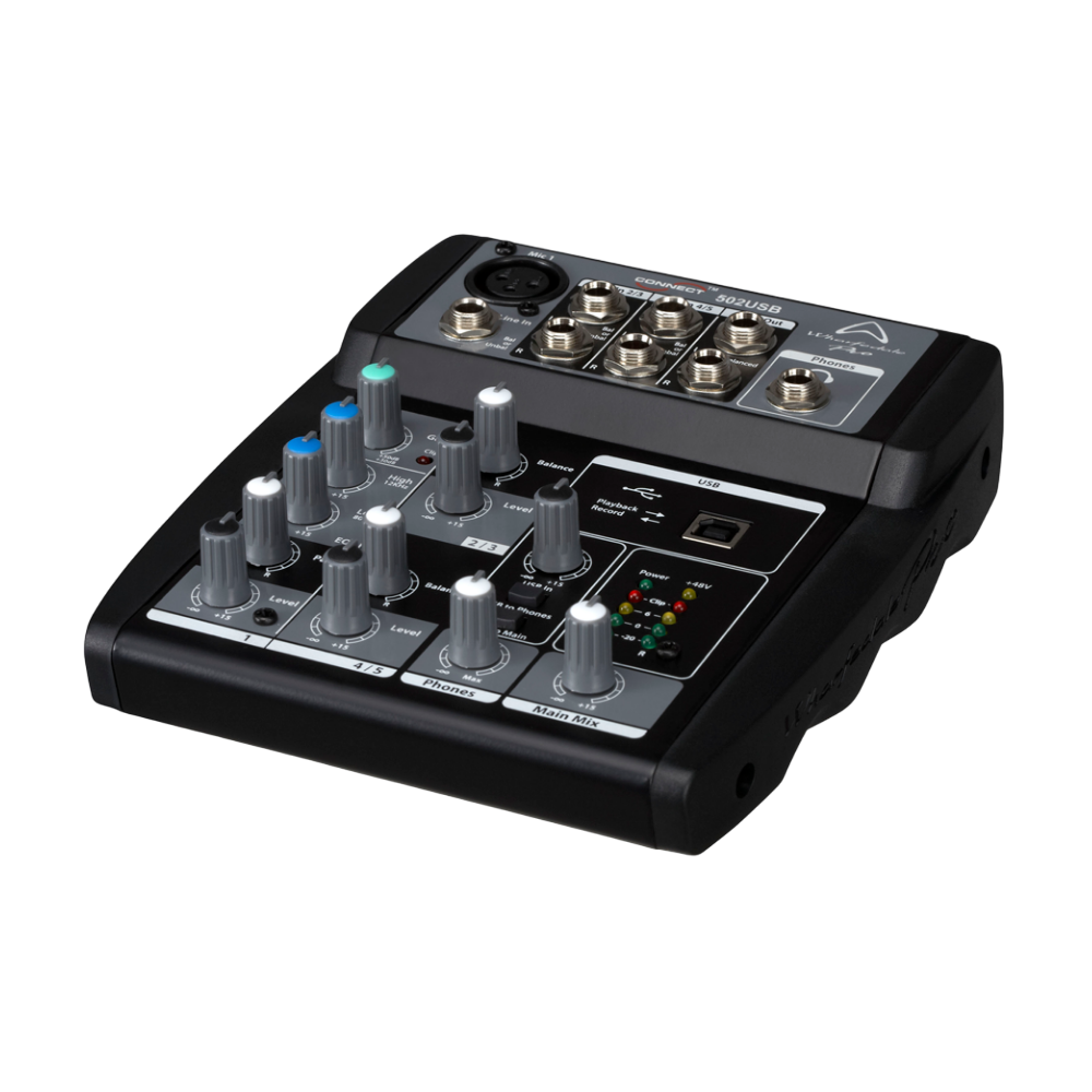 CONSOLA ANALOGA, 5 CANALES, 1 MONO/2 ESTEREO, INTERFAZ USB