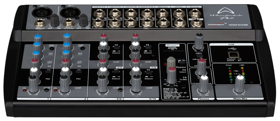 Consola de audio de 10 canales, CONNECT 1002FX-USB