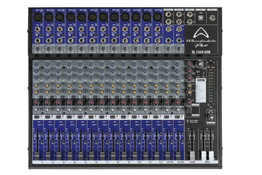 Consola Wharfedale de 16 canales