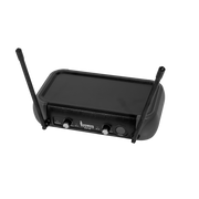 MICROFONO INALAMBRICO UHF, 2 CANALES, DE MANO, FRECUENCIA FIJA