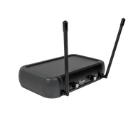 MICROFONO INALAMBRICO UHF, 2 CANALES, DE MANO, FRECUENCIA FIJA